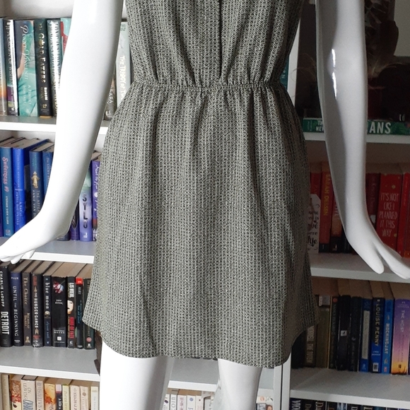 Merona olive pattern dress P3790 - Picture 3 of 9